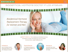 Tablet Screenshot of hormonedoctorlosangeles.com